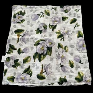 Little Unicorn Muslin Cotton Floral Swaddle Blanket Purple Baby Girl Lightweight